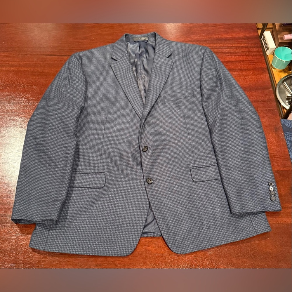 Lauren Ralph Lauren Houndstooth Navy Sports Jacket